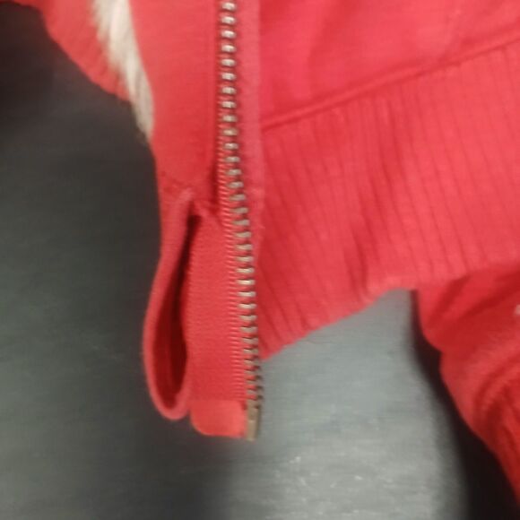 Aeropostale Fur Lined Zip Up Hoodie Size Medium Large Spell out Logo - Picture 3 of 16